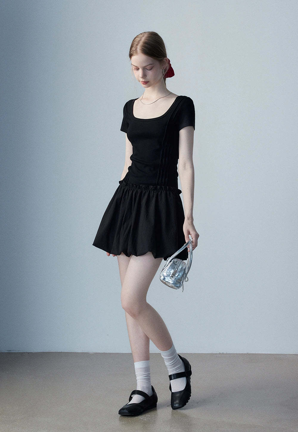 Women's Square Neck Casual Dress