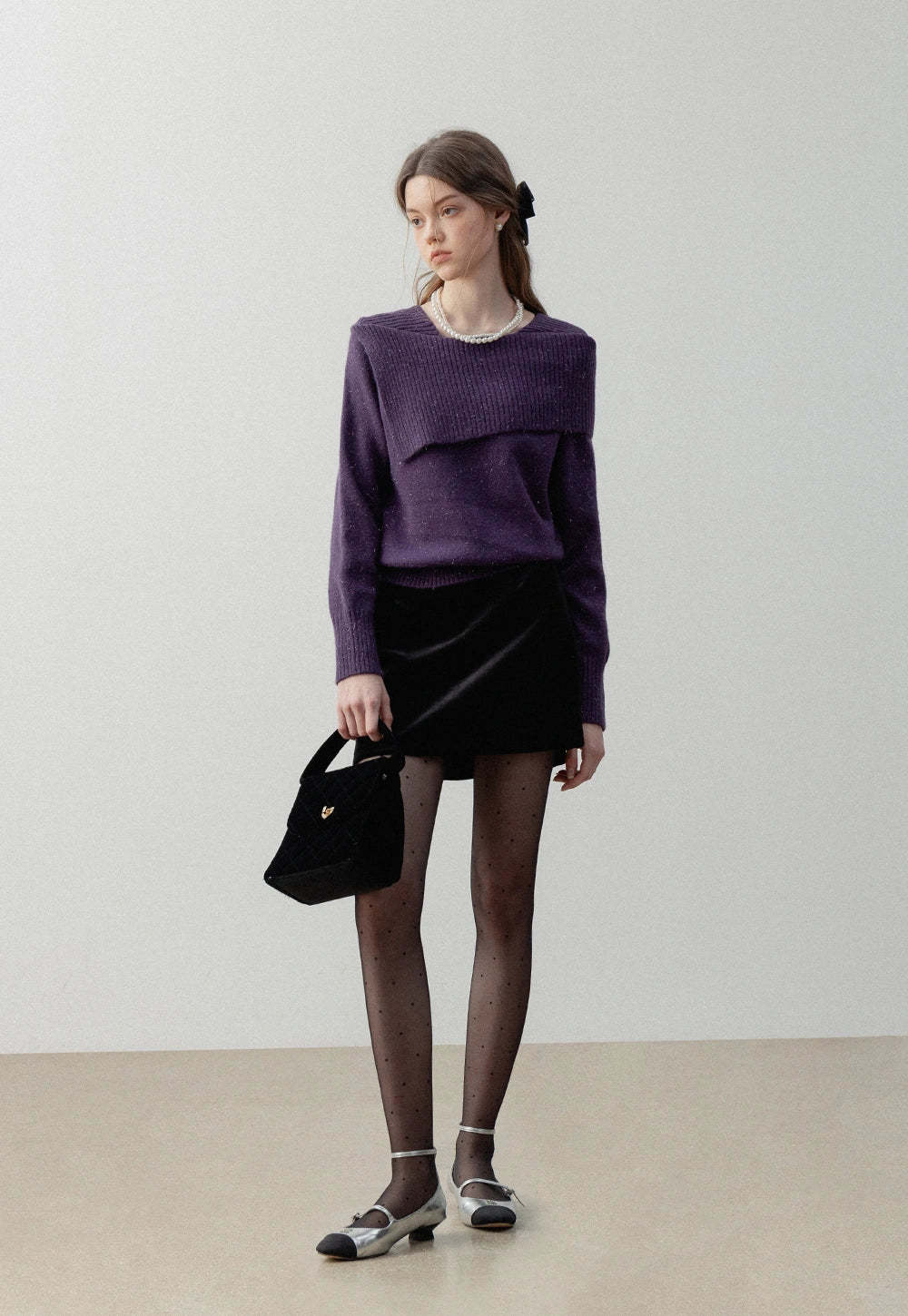 Women's Asymmetrical Knit Sweater