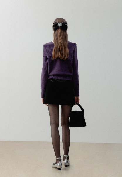 Women's Asymmetrical Knit Sweater