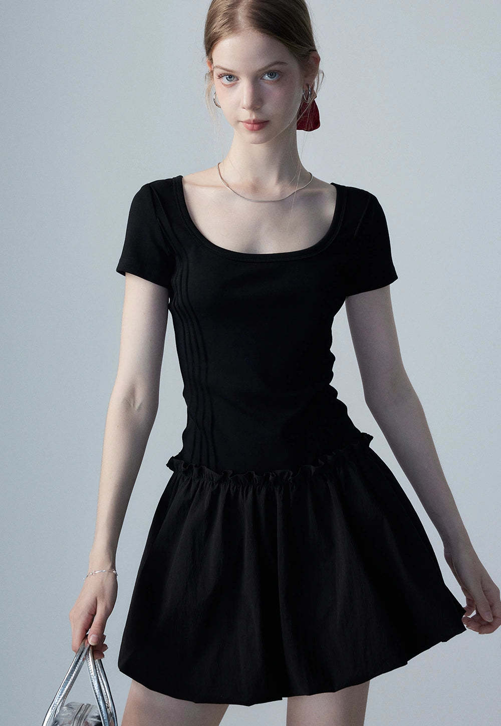 Women's Square Neck Casual Dress