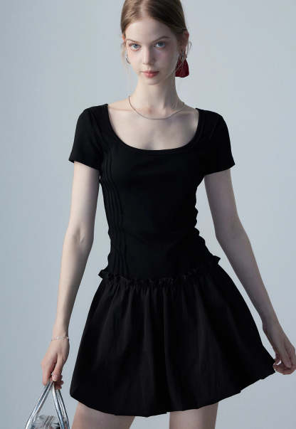 Women's Square Neck Casual Dress