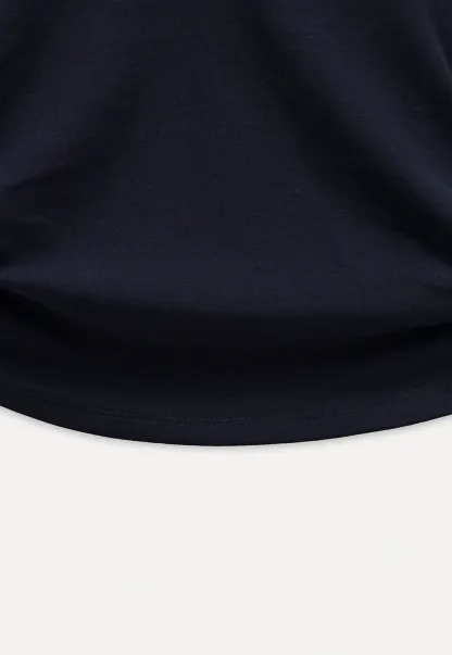 V-Neck Ruched Side Top