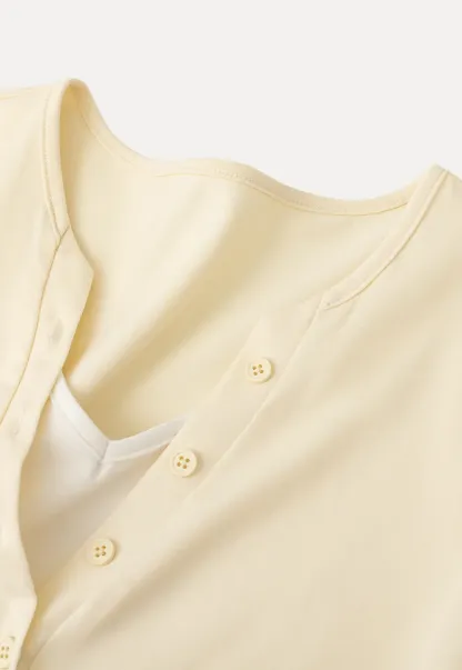 Short Sleeve T Shirt with Round Neck