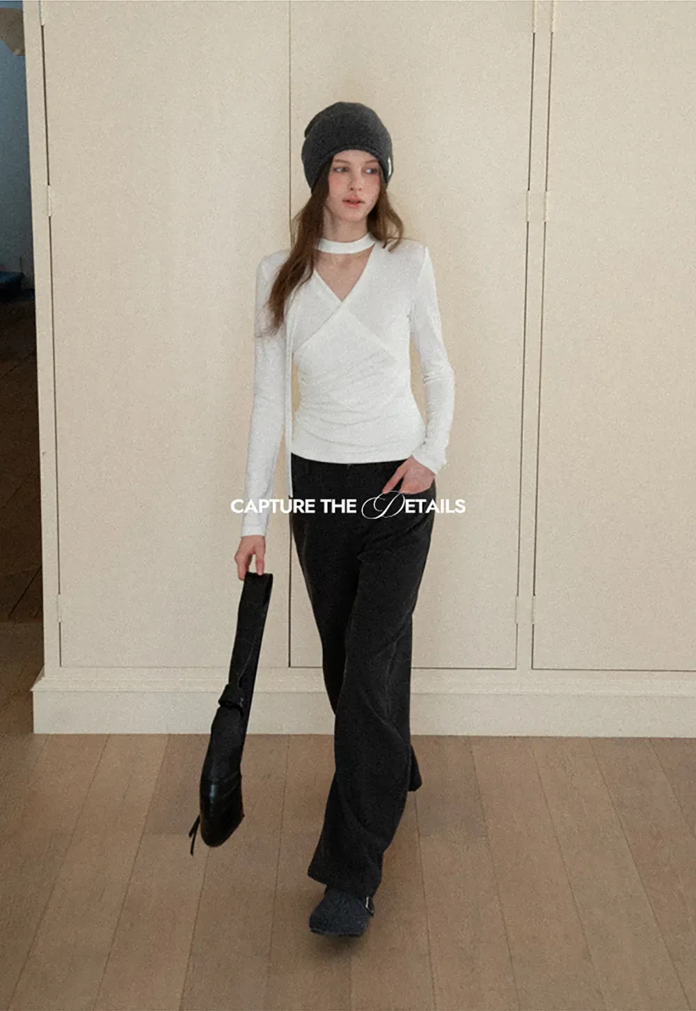 Wide leg high waist casual pants for women