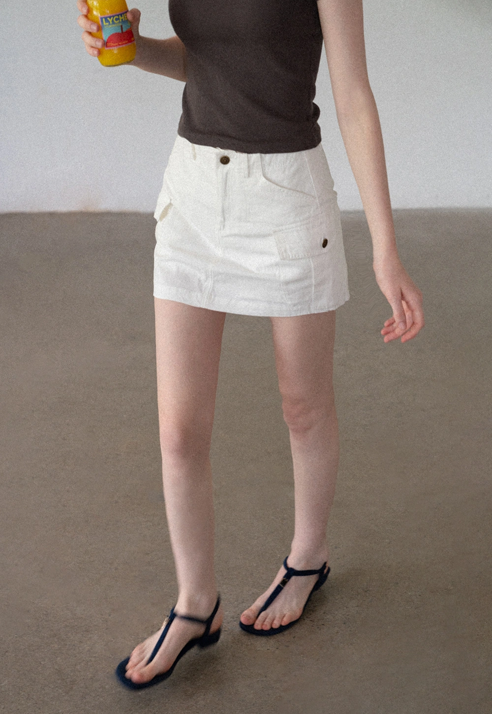 Women’s Cargo Mini Skirt with Flap Pockets