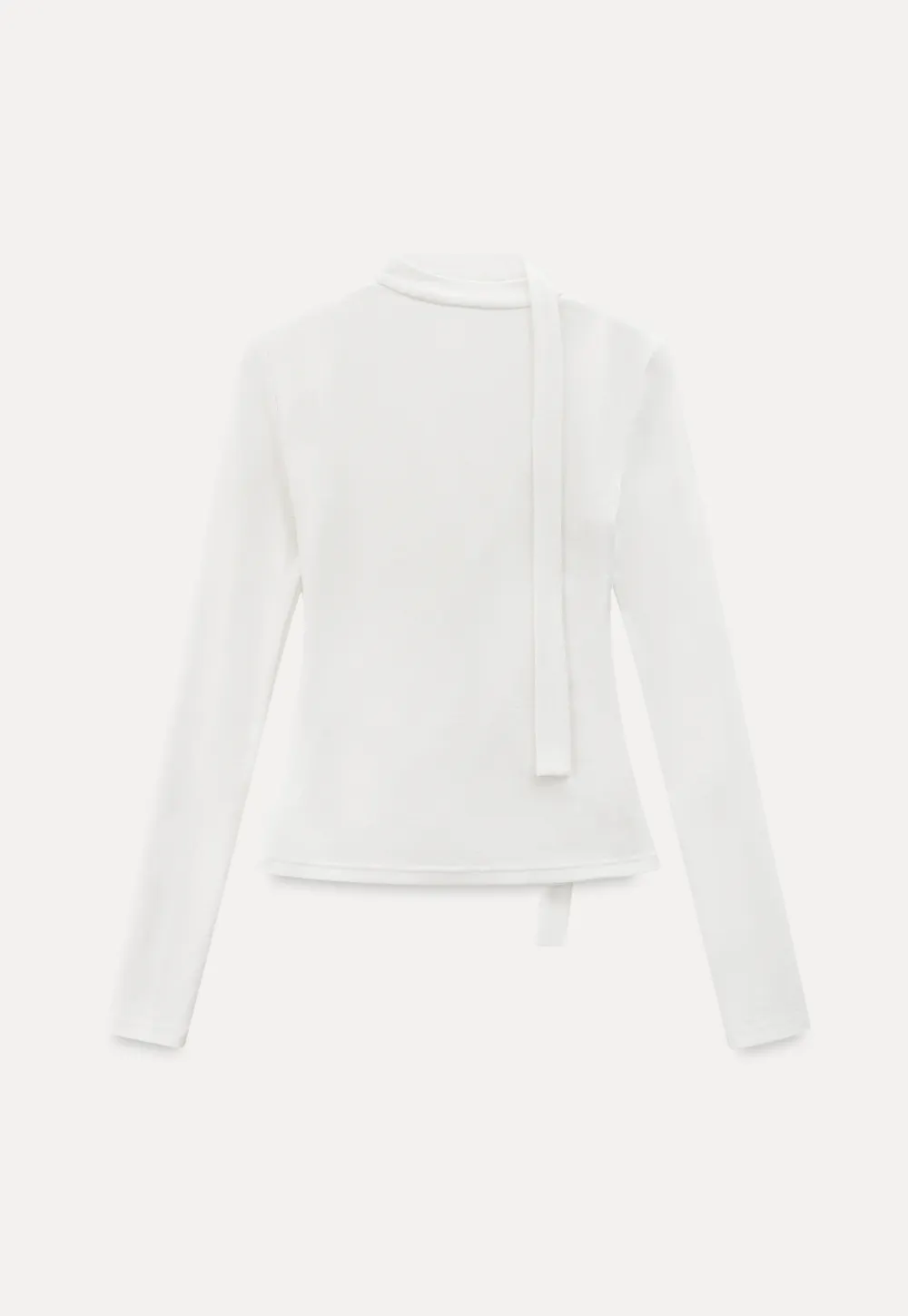 V neck long sleeve top with choker design