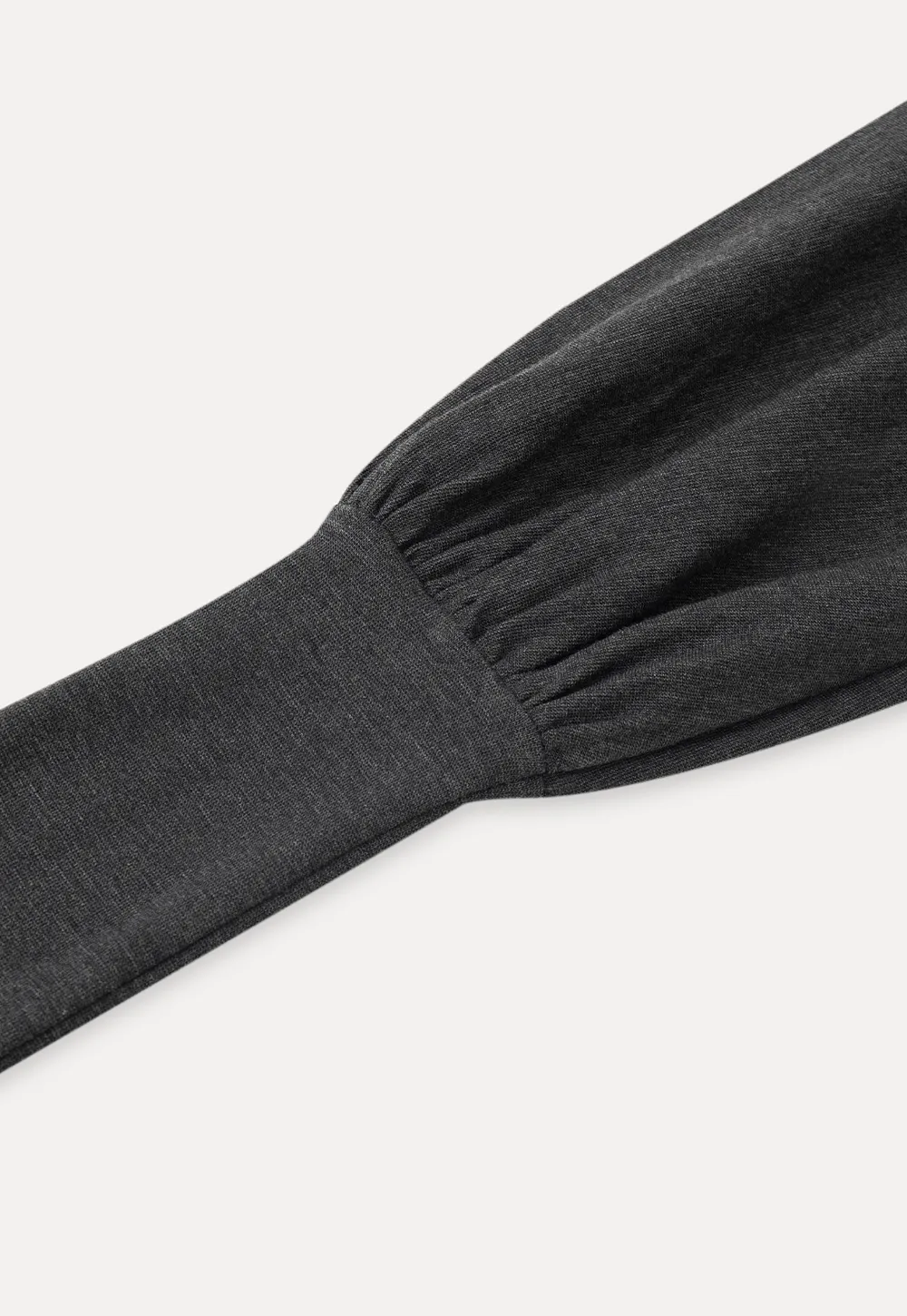 V neck long sleeve top with ruched detail