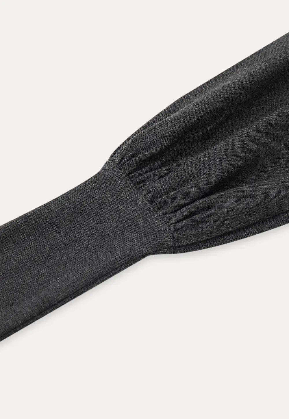 V neck long sleeve top with ruched detail