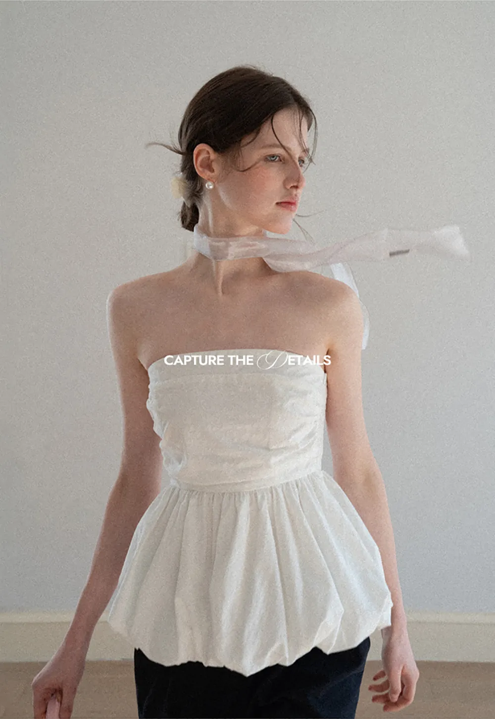 Smocked Waist Checkered Tank Top