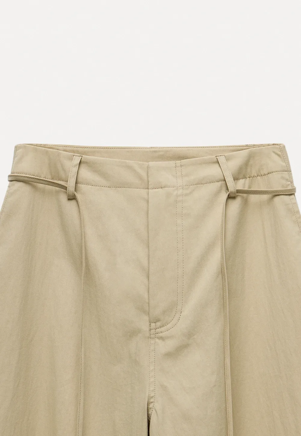 Women's High Waist Wide Leg Pants with Drawstring