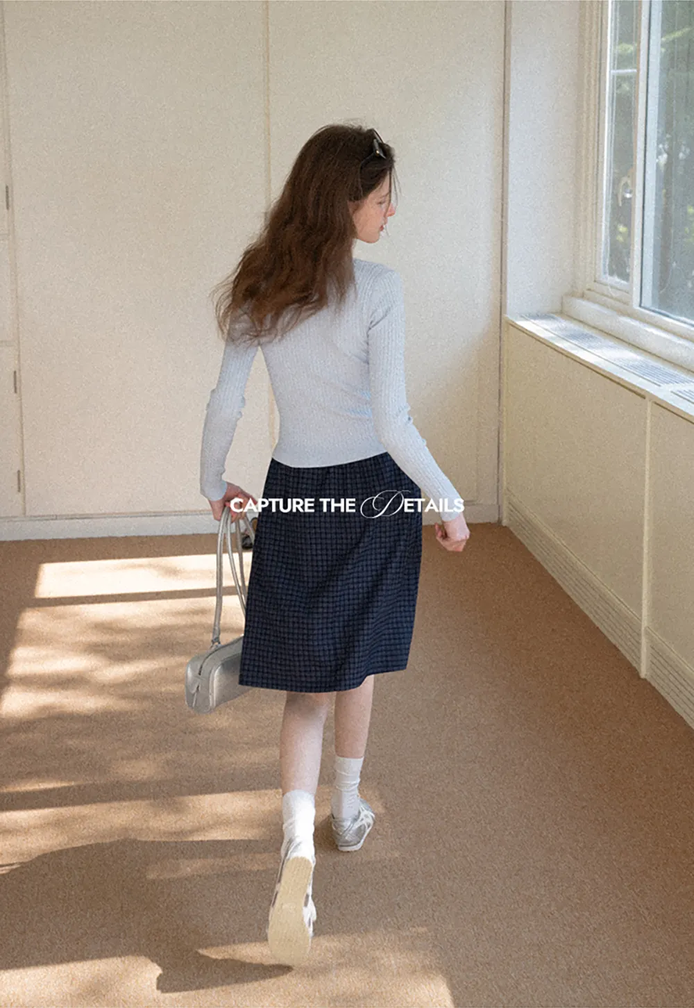 Pleated Drawstring Waist Skirt