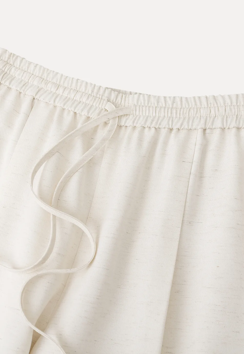 Wide Leg Drawstring Casual Pants