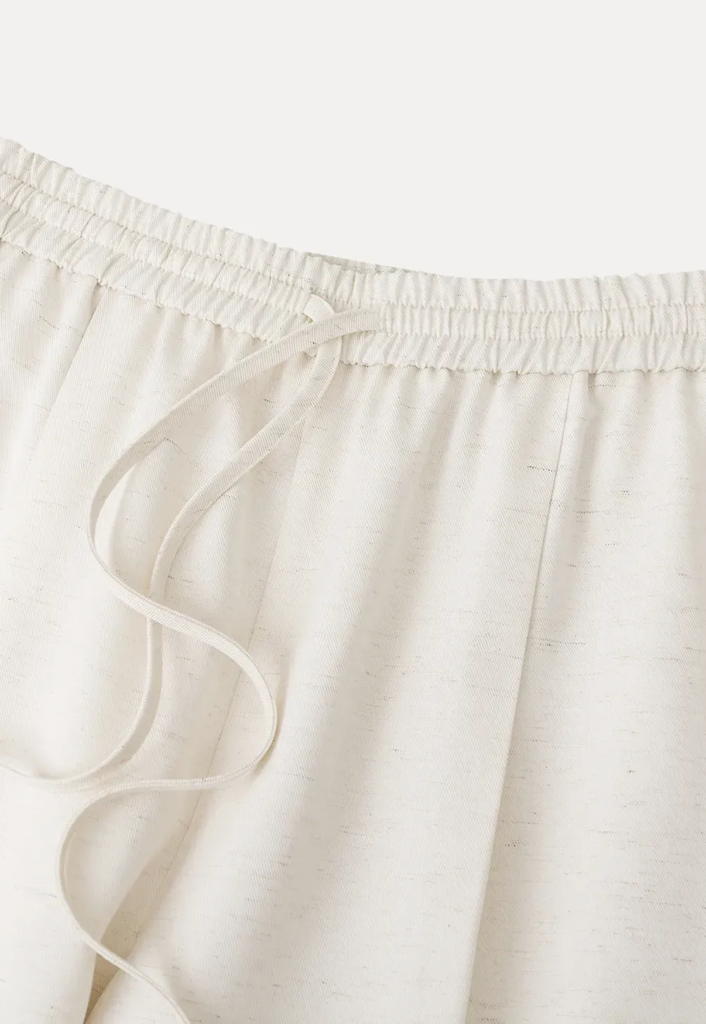 Wide Leg Drawstring Casual Pants