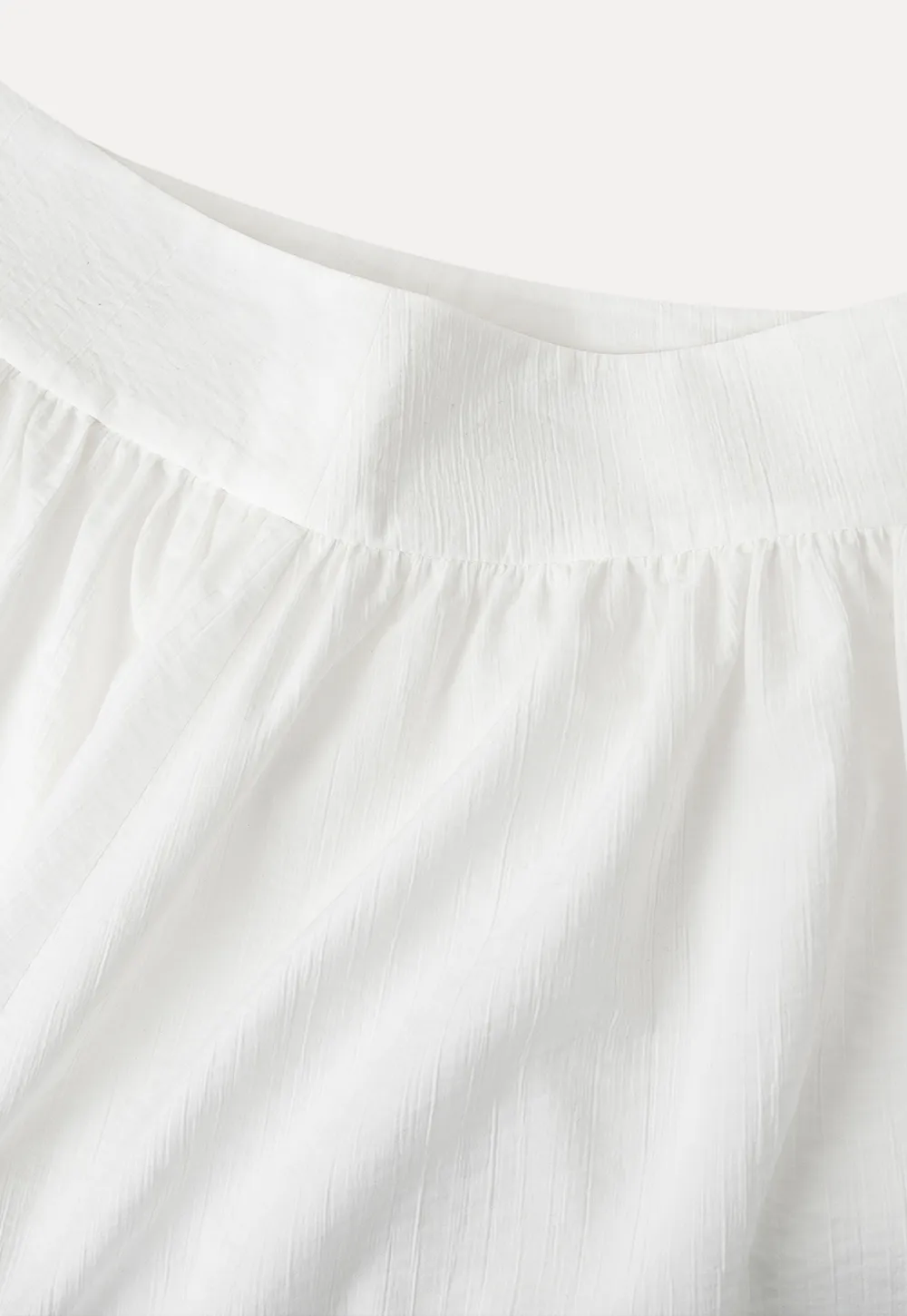 Lace Trimmed Pleated Midi Skirt