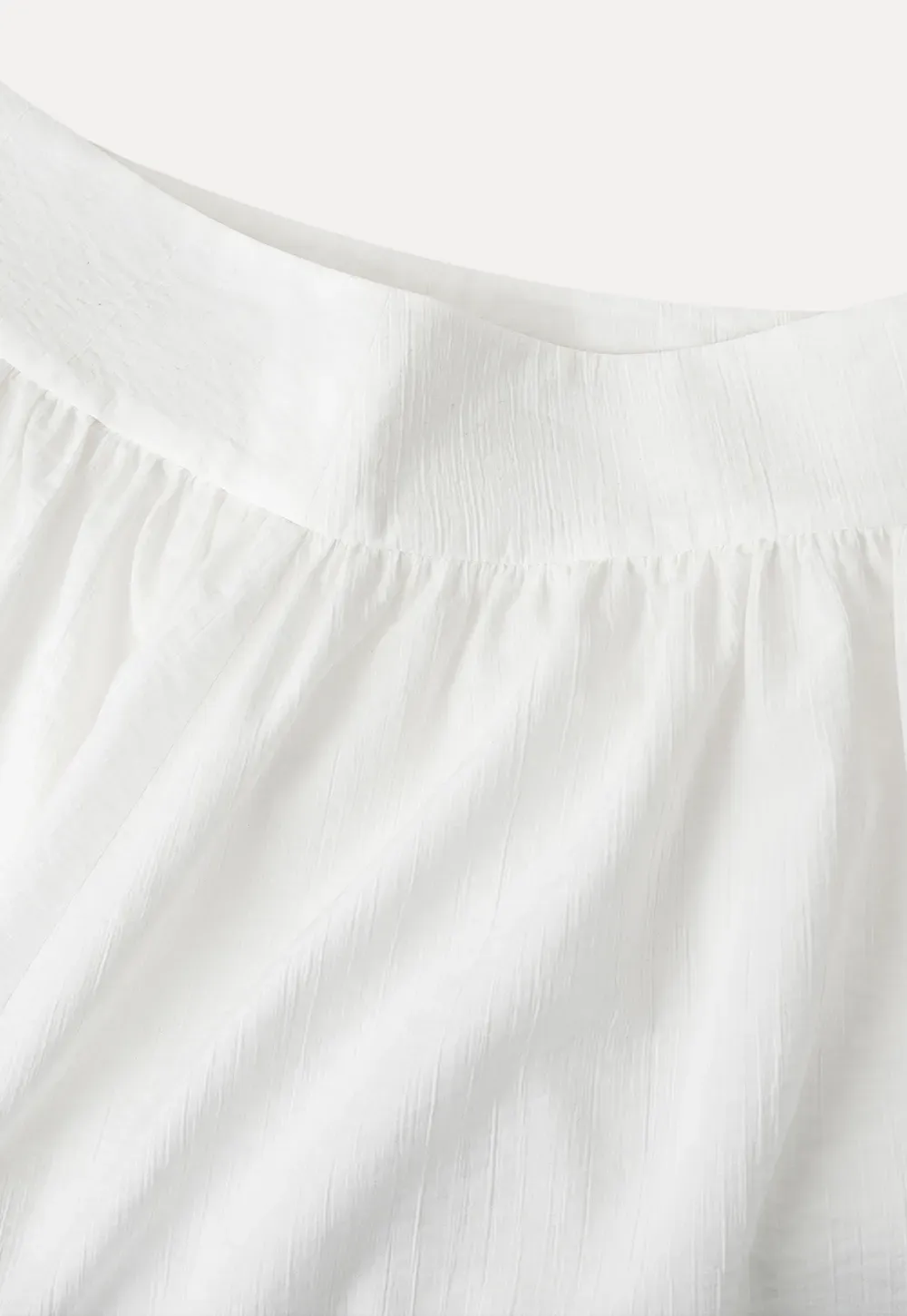 Lace Trimmed Pleated Midi Skirt