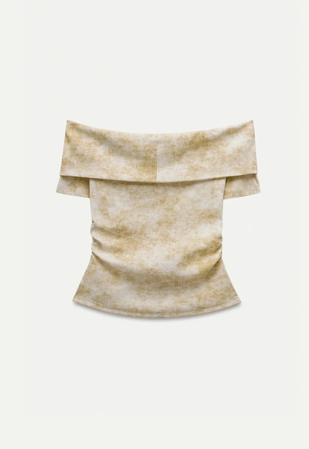 Women’s Off-Shoulder Top with Textured Print