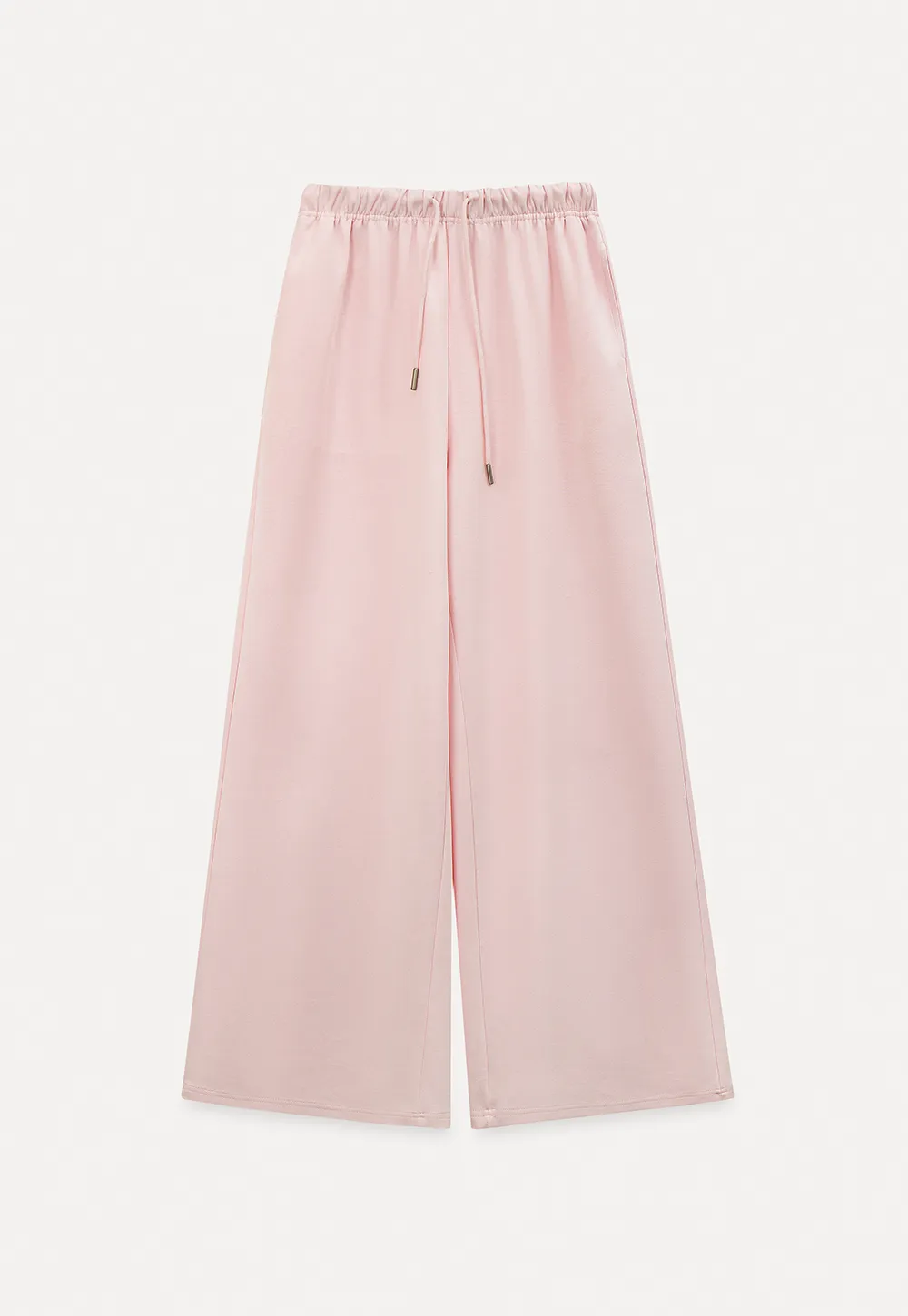 Wide Leg Drawstring Waist Casual Pants