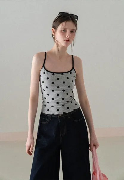 Wide leg cropped denim pants with contrast stitching