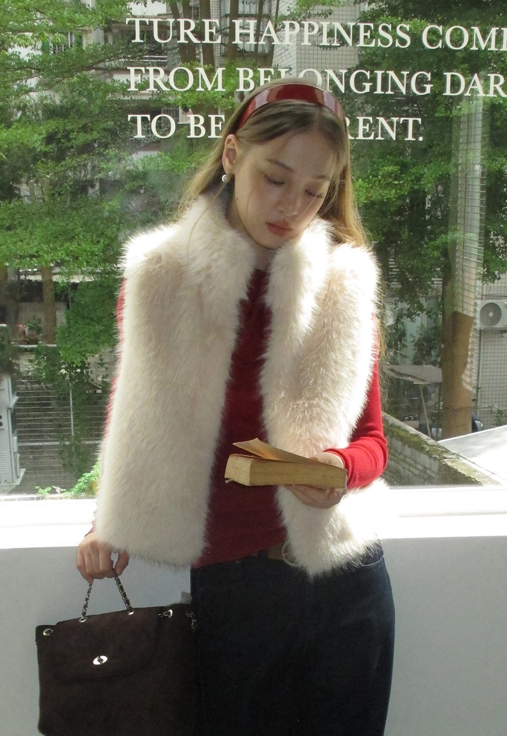 Women Faux Fur Vest Sleeveless