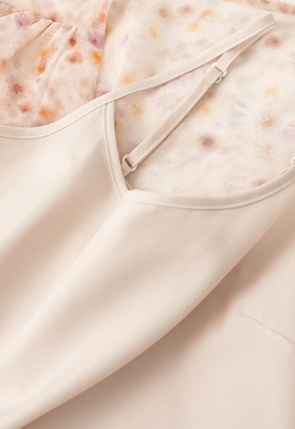 Lace Chiffon Wrap Blouse with Long Sleeves