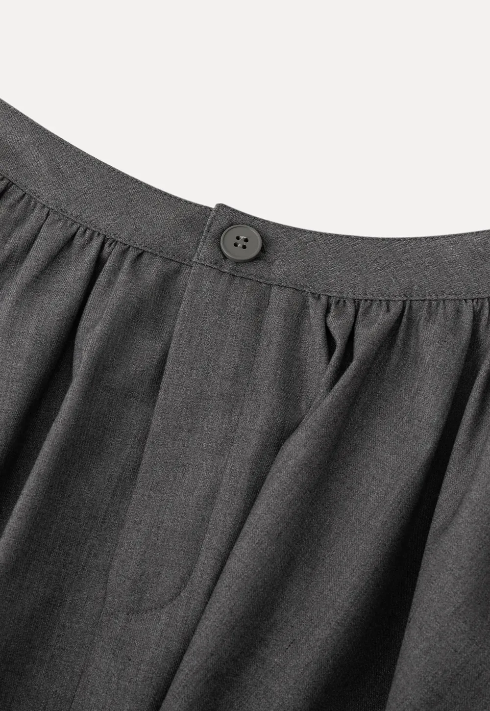 Pleated A-line Mini Skirt with Waistband
