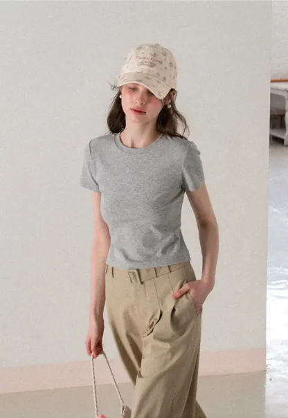 Wide Leg Pleated Casual Pants with Belt