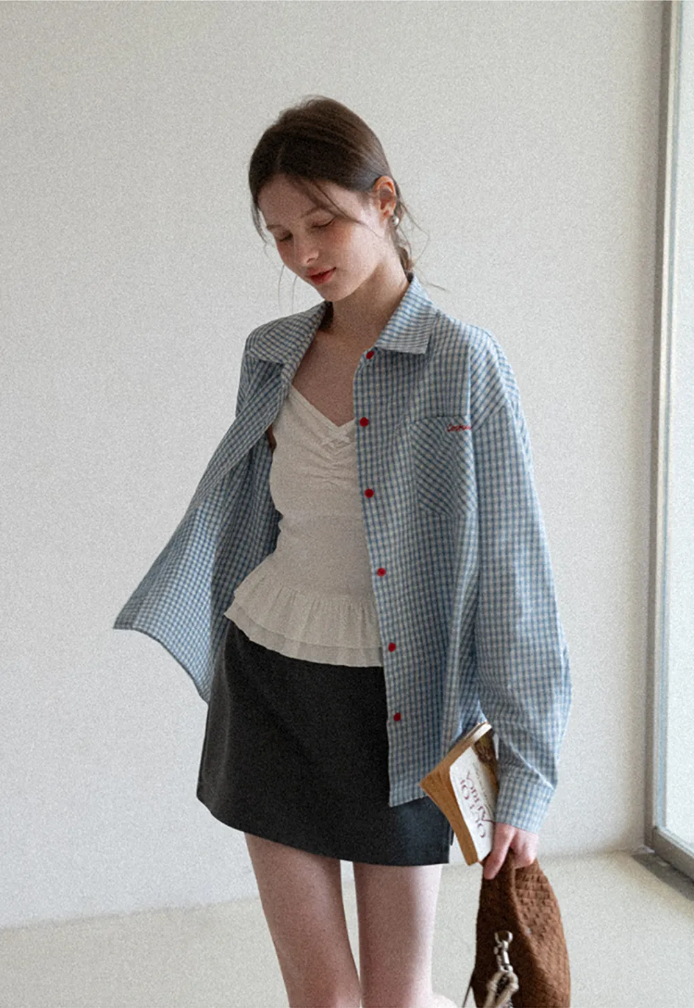 floral peplum tank top with ruffle hem