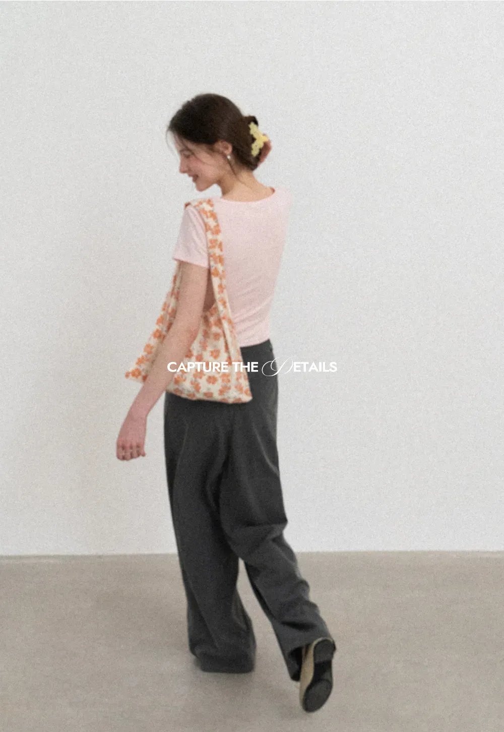 Wide Leg Casual Pants with Front Pleats