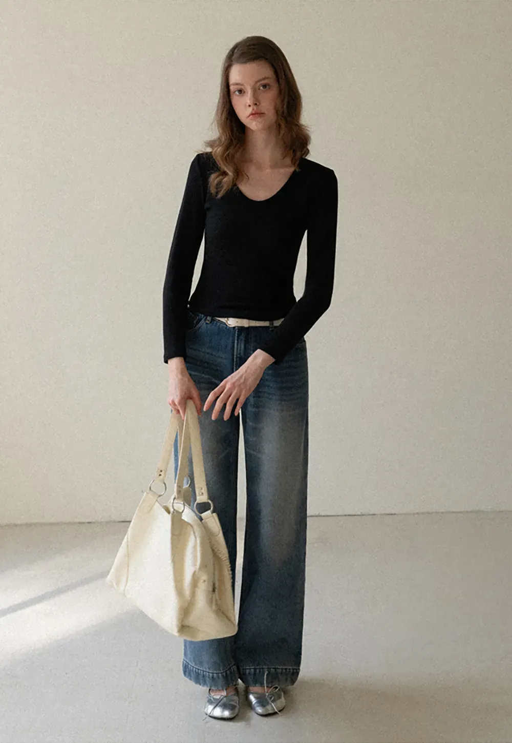 Elegant Basic Long Sleeve Top for Women