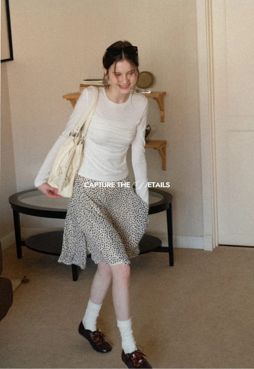 Ruched Long Sleeve T-Shirt with Gathered Detail