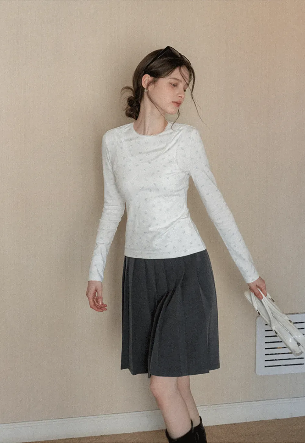 Floral Print Long Sleeve T-Shirt