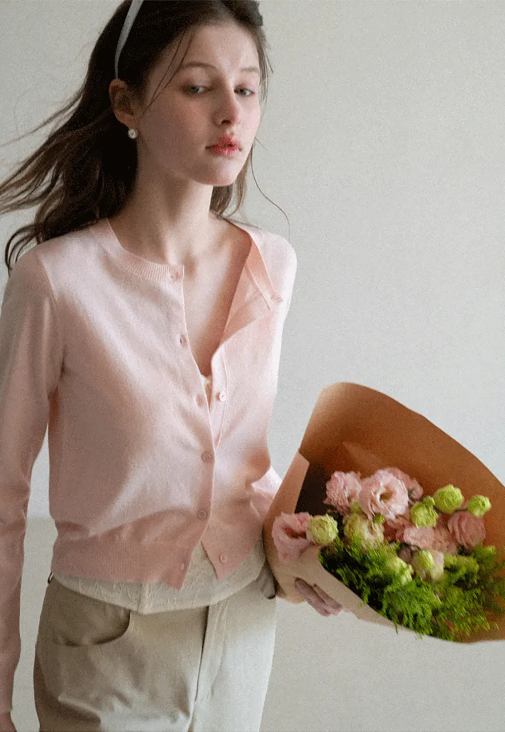 Lightweight Knit Cardigan with Button Front