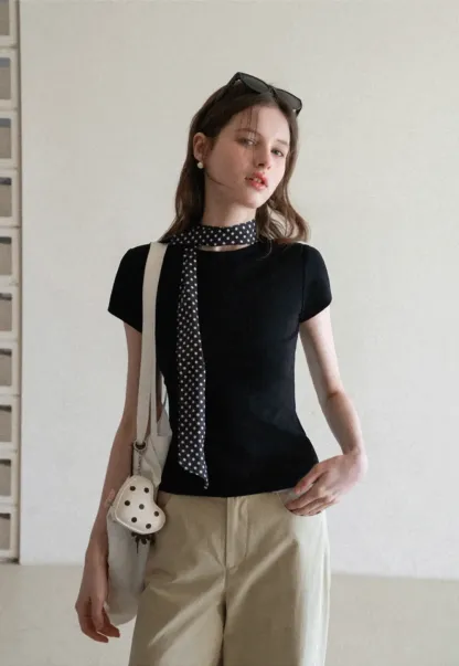 Slim Fit Short Sleeve Crew Neck T Shirt