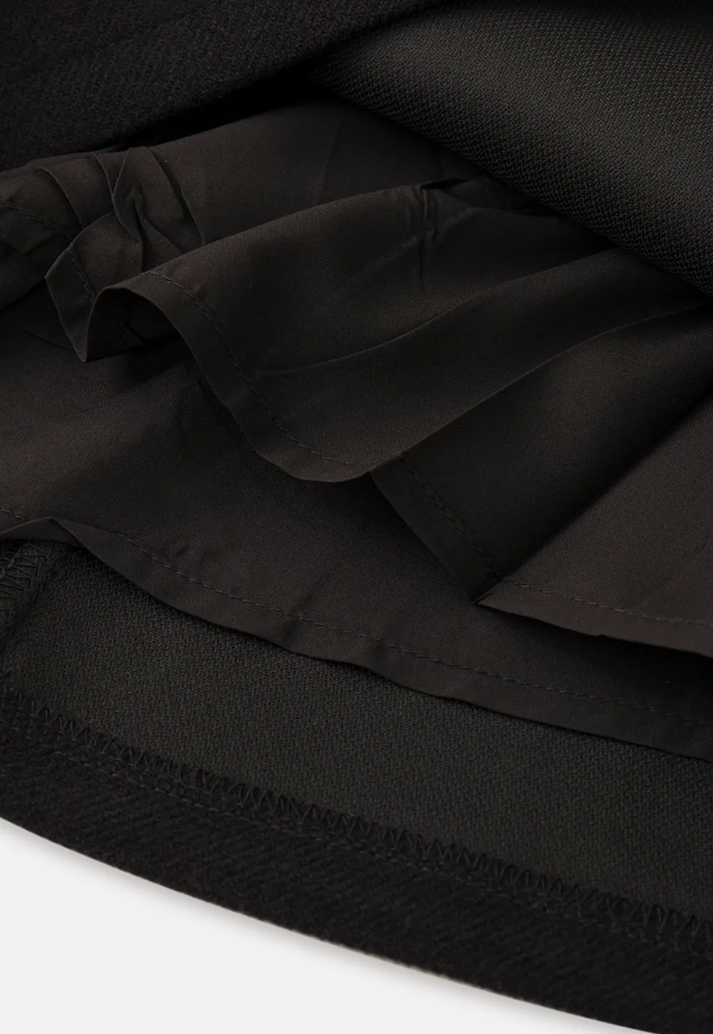 Elegant Mini Skirt with Front Slit and Button Detail