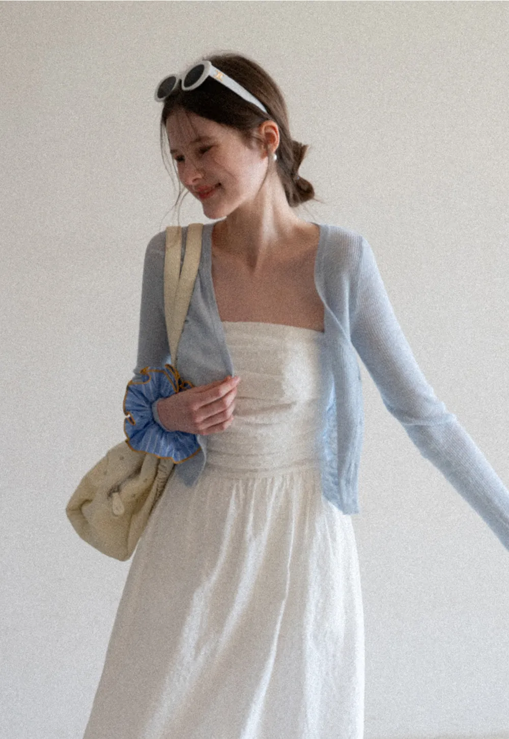 Lightweight Ribbed Knit Cardigan with Open Front