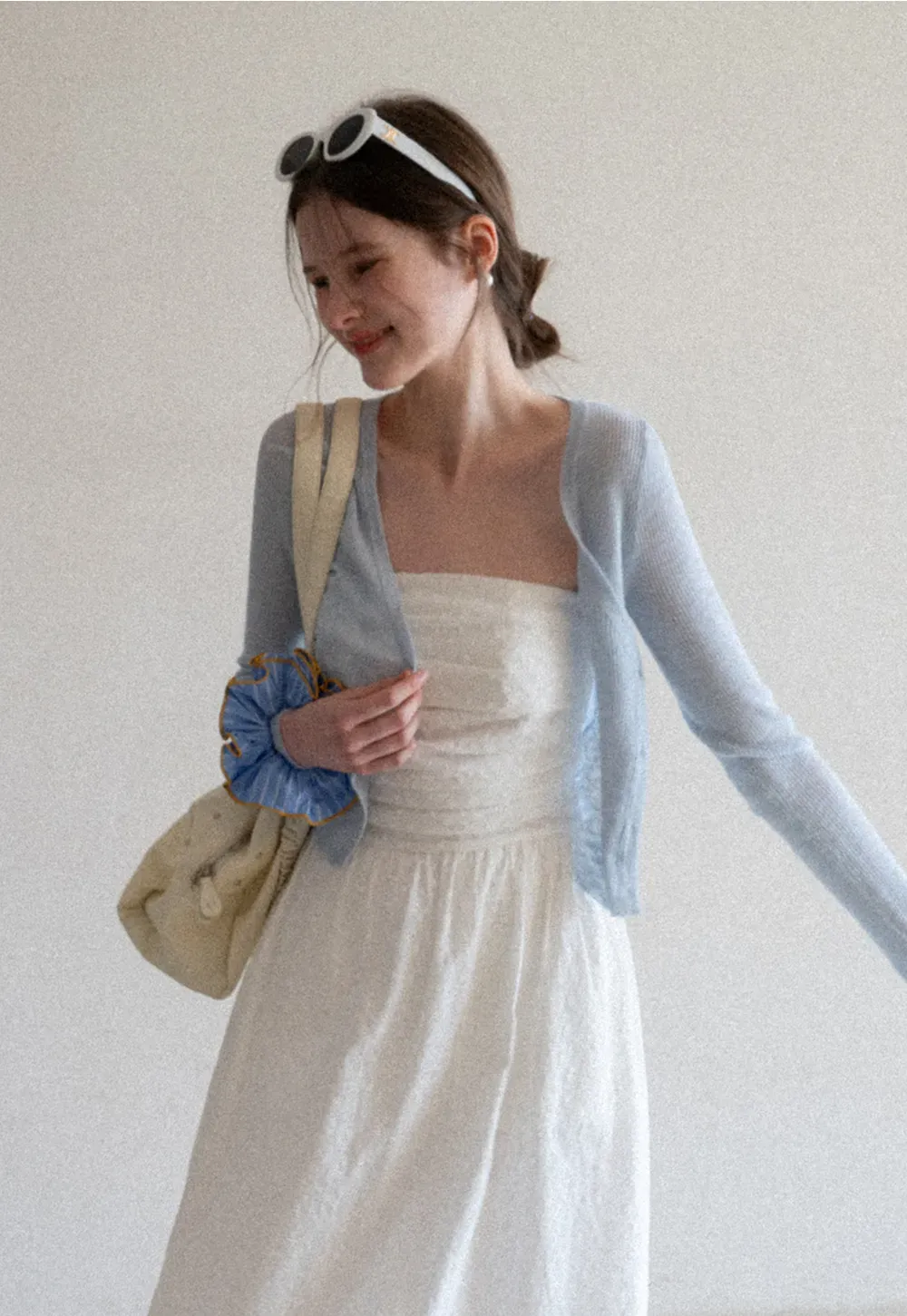 Lightweight Ribbed Knit Cardigan with Open Front