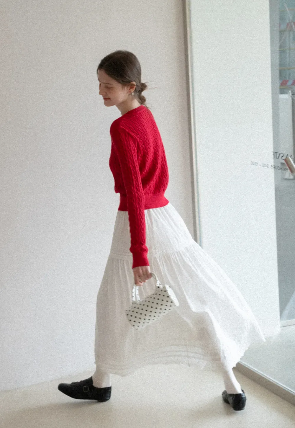 Elegant Tiered Lace Hem Skirt