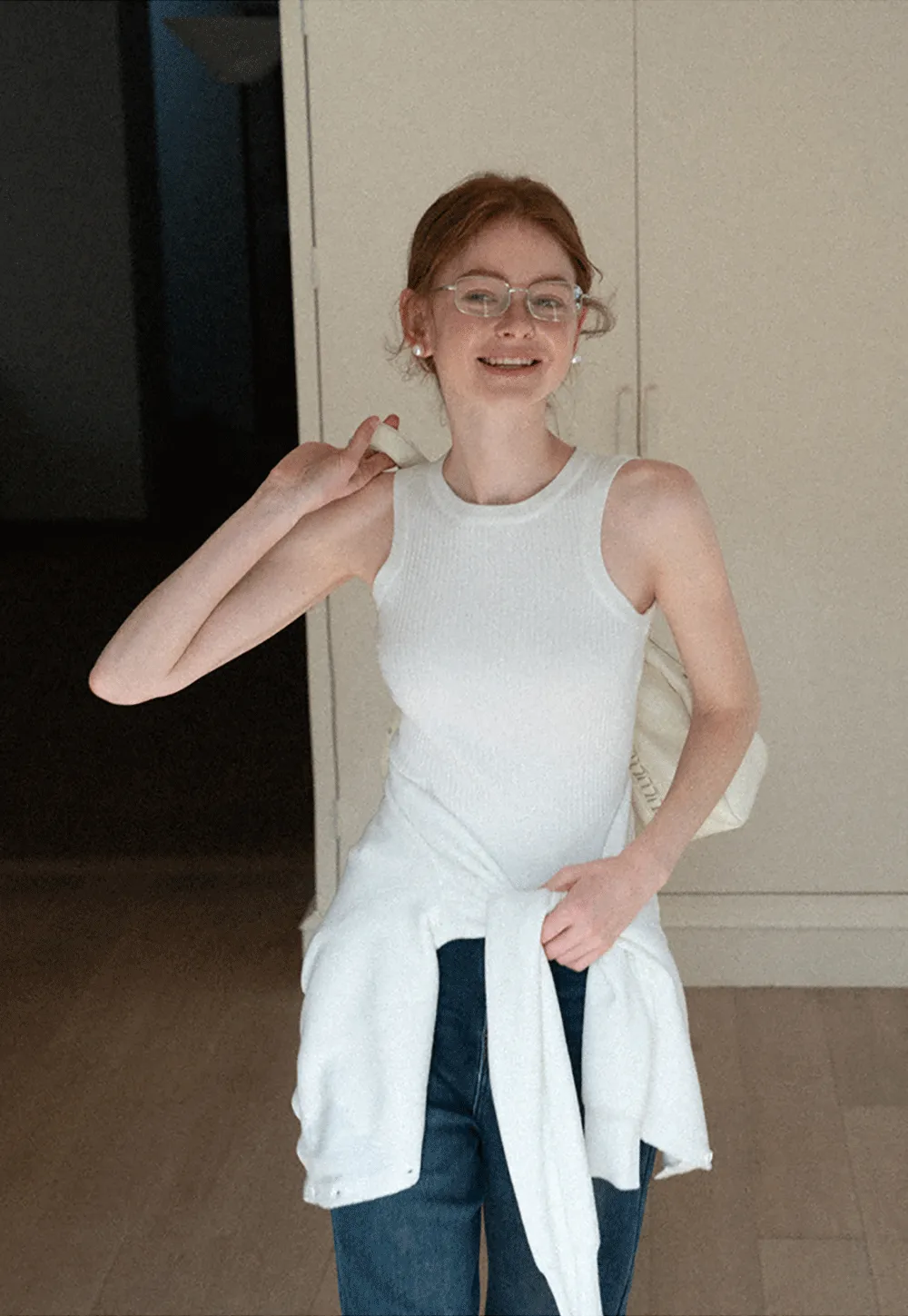 Ribbed Knit Tank Top for Women