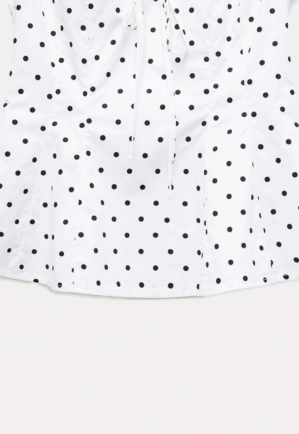 Polka Dot Sailor Collar Blouse
