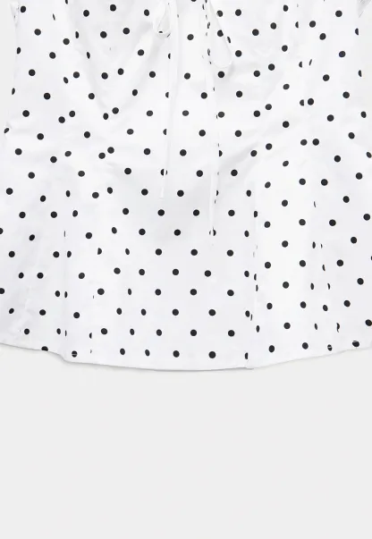 Polka Dot Sailor Collar Blouse