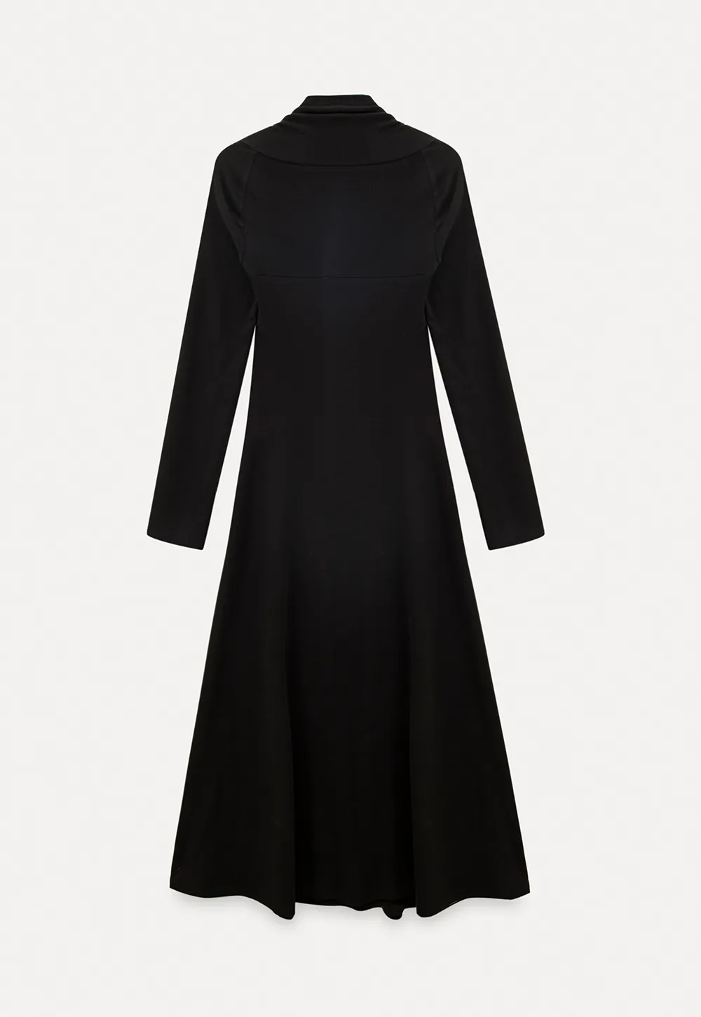 Elegant Square Neck Long Sleeve Dress