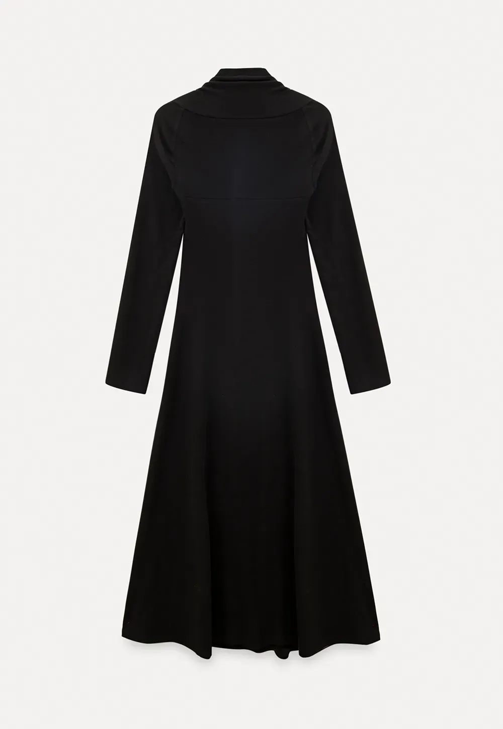 Elegant Square Neck Long Sleeve Dress