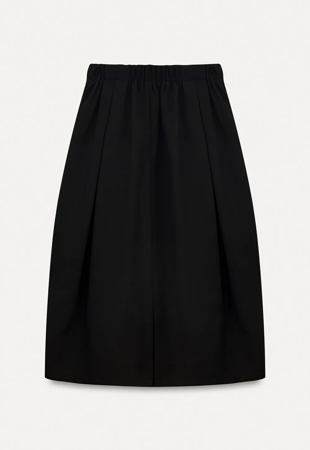 Elegant Pleated Midi Skirt with Flared Design