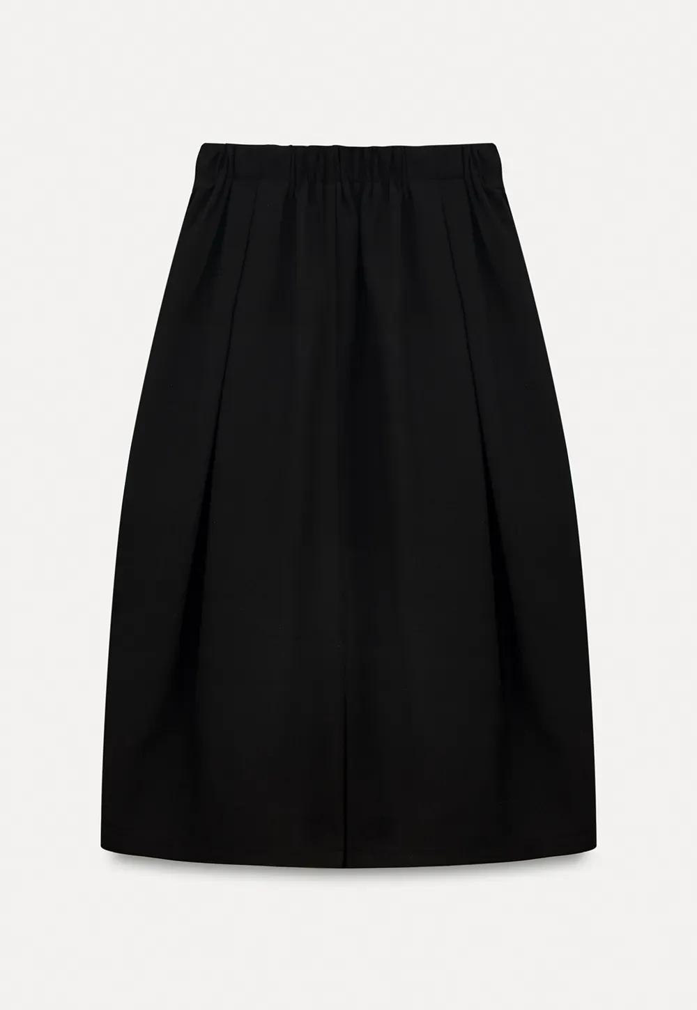 Elegant Pleated Midi Skirt with Flared Design