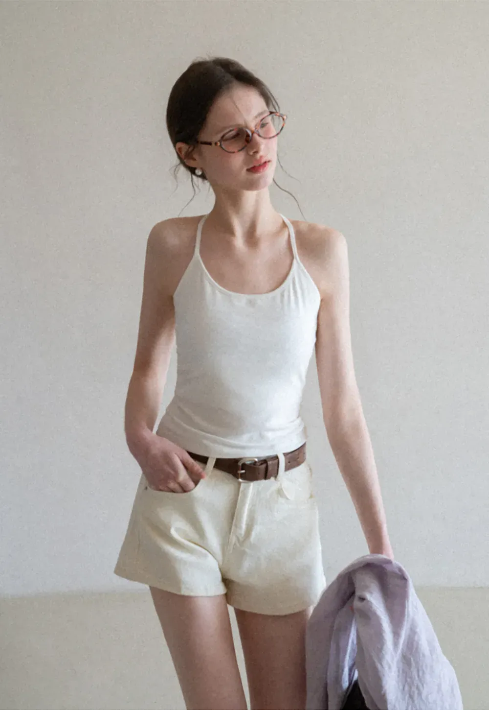 Slim Fit Tank Top with Thin Straps