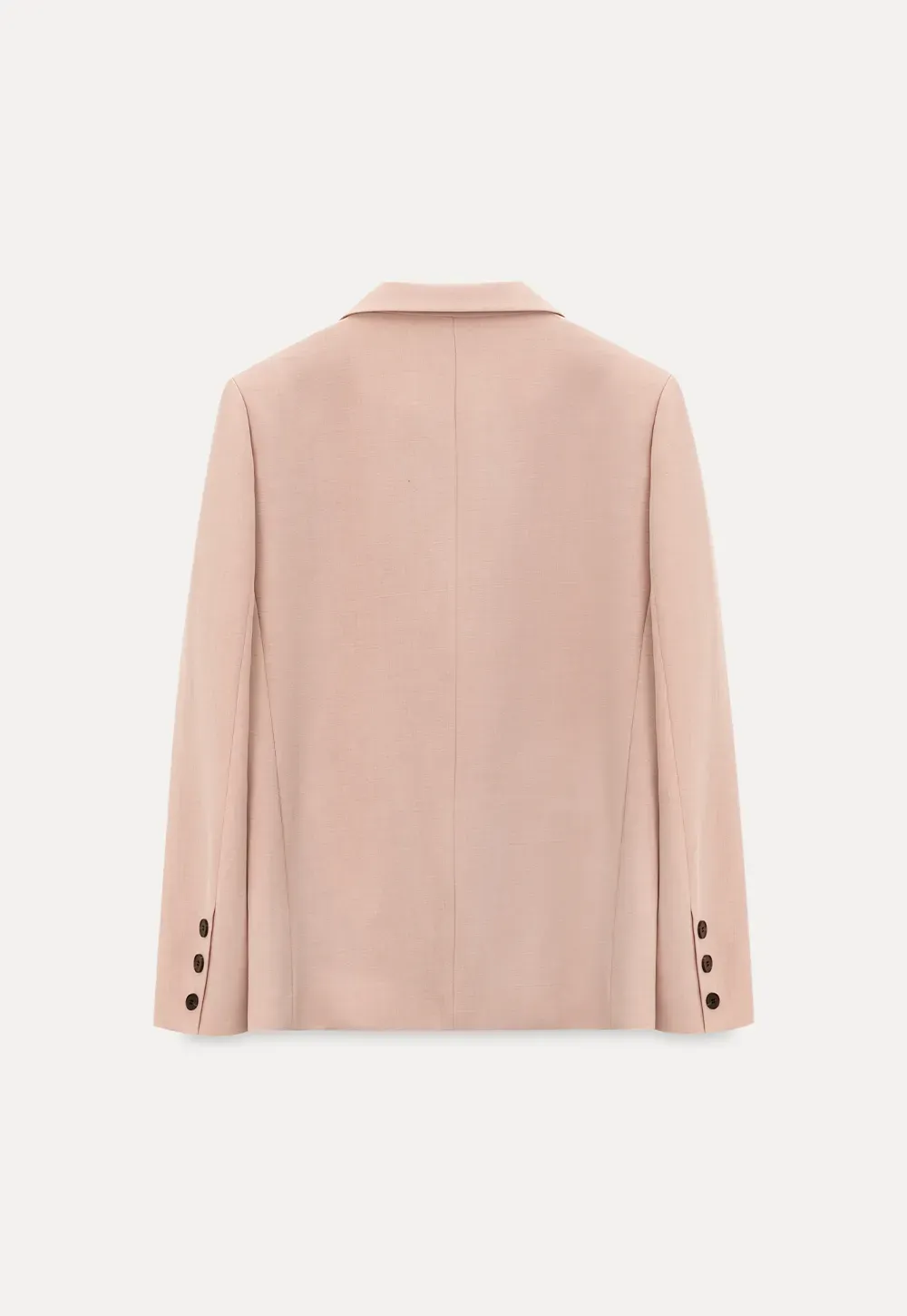 Short Jacket with Notched Collar and Sleeve Buttons