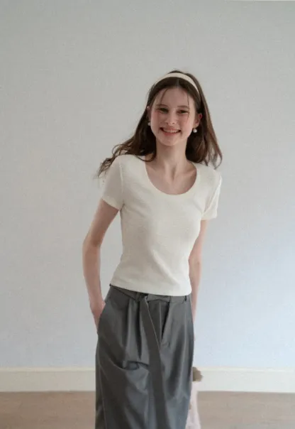 Short Sleeve V Neck T Shirt