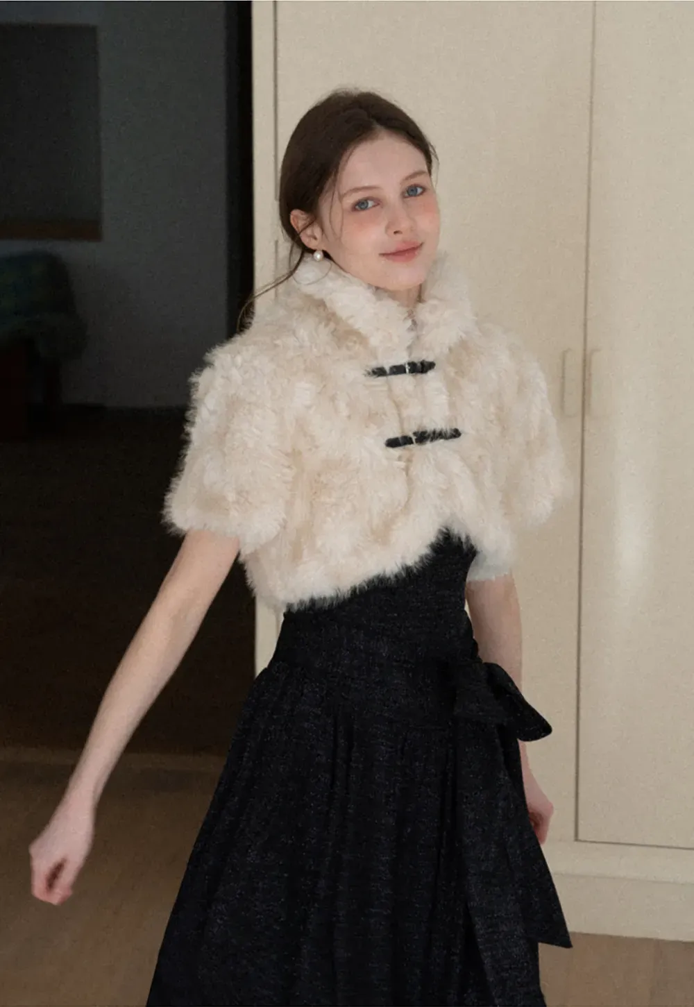 Furry Short Jacket for Warmth and Style