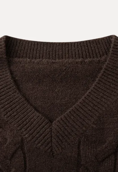 Women's Knit Sweater Round Neck Long Sleeve Casual Wear