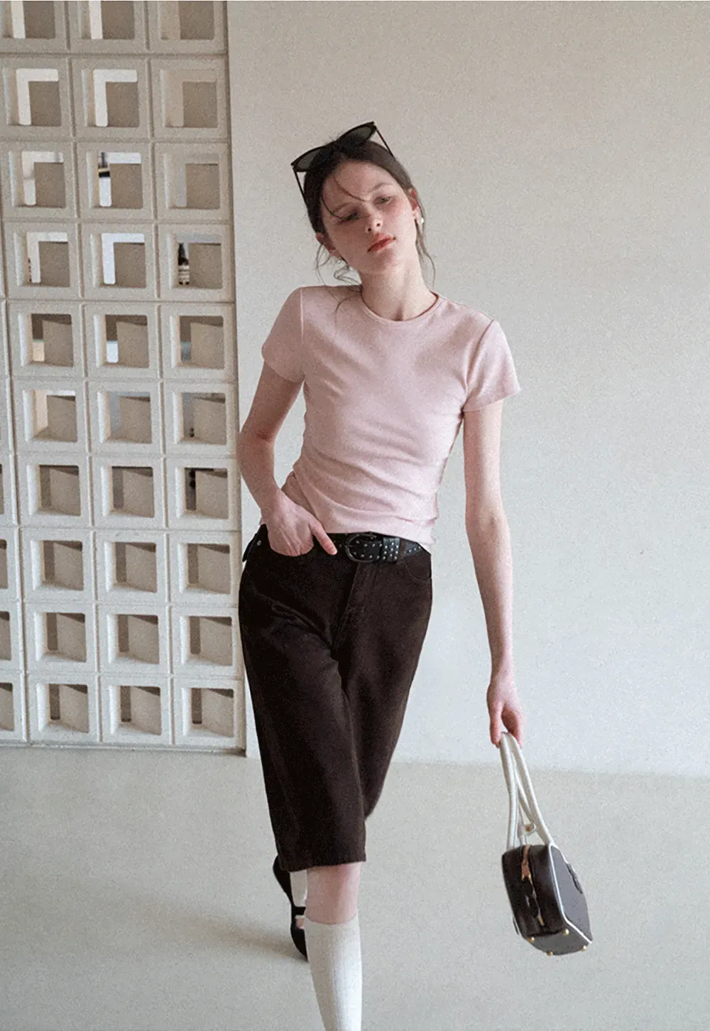 Slim Fit Short Sleeve Crew Neck T Shirt